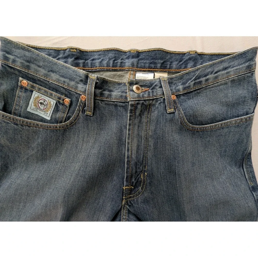 Cinch Green Label Original Fit Denim Jeans Men's 34x34(35x35) Med Wash Creased